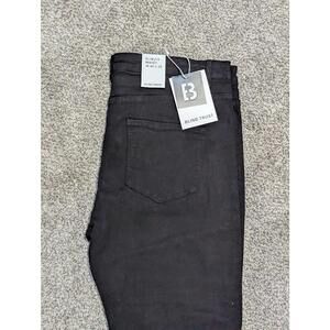 NWT Blind Trust Black Distressed Jeans Mens 40x32 Slim Relaxed Fit BTP18633B $65